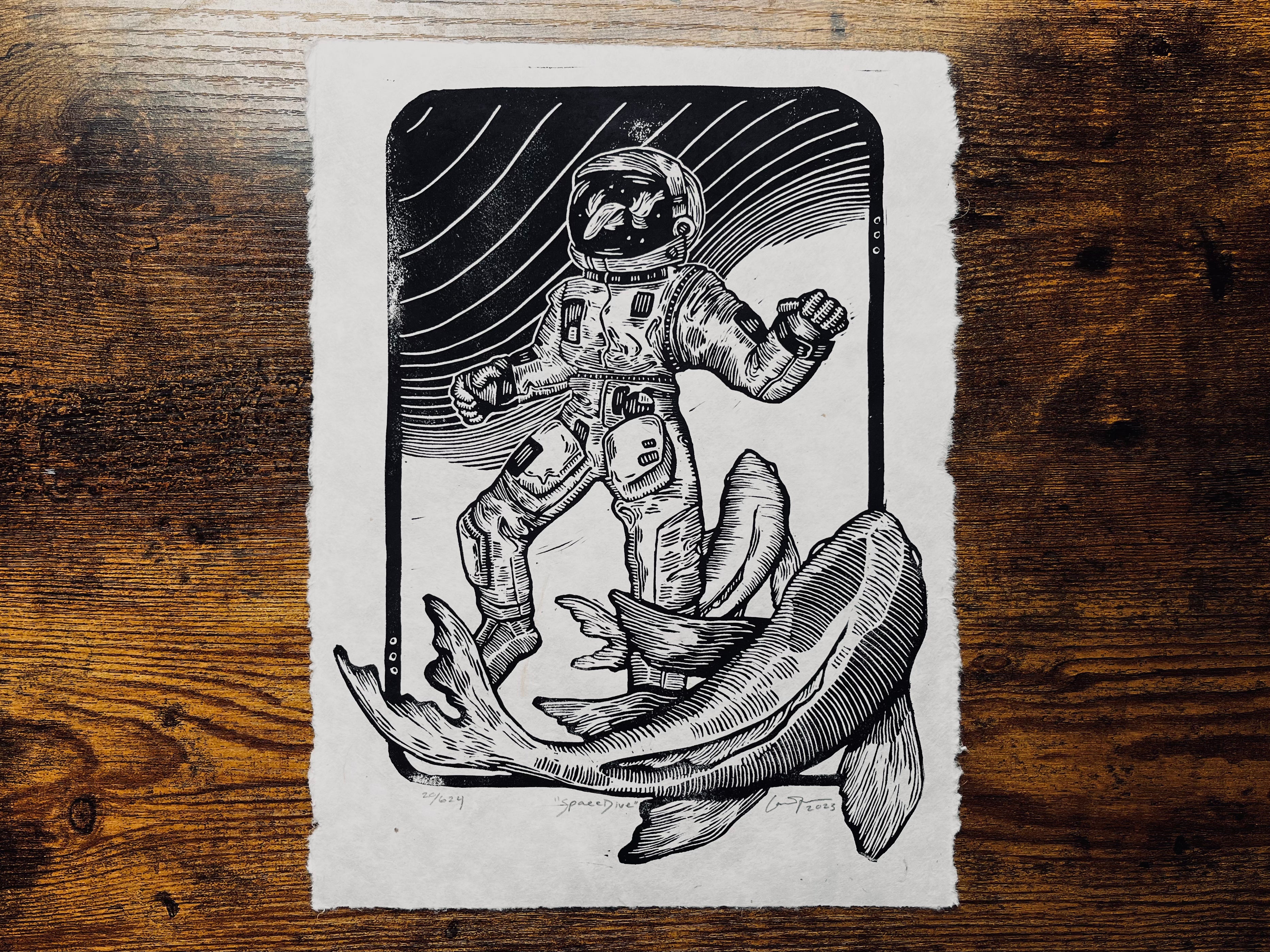 Space Diver Print