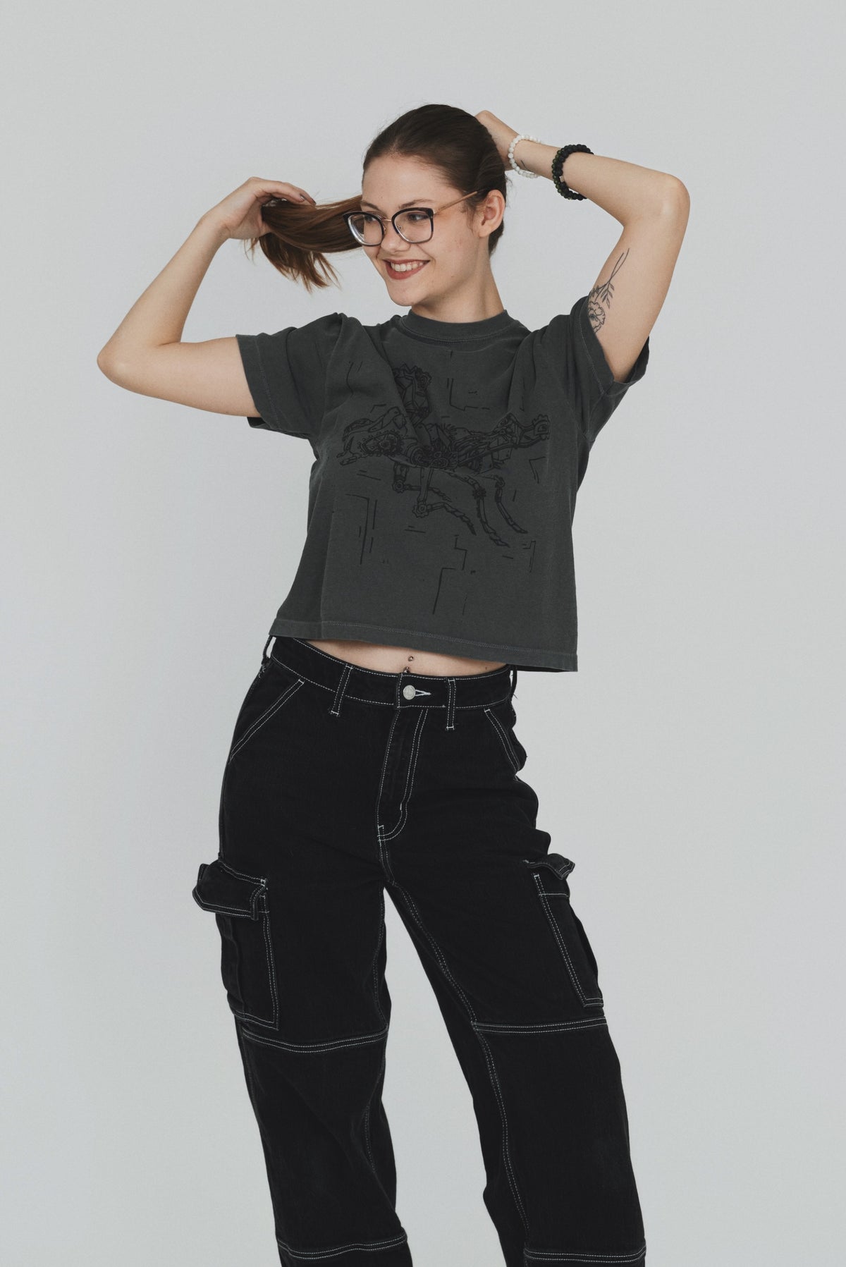 Mechanical Fly Cropped T-Shirt