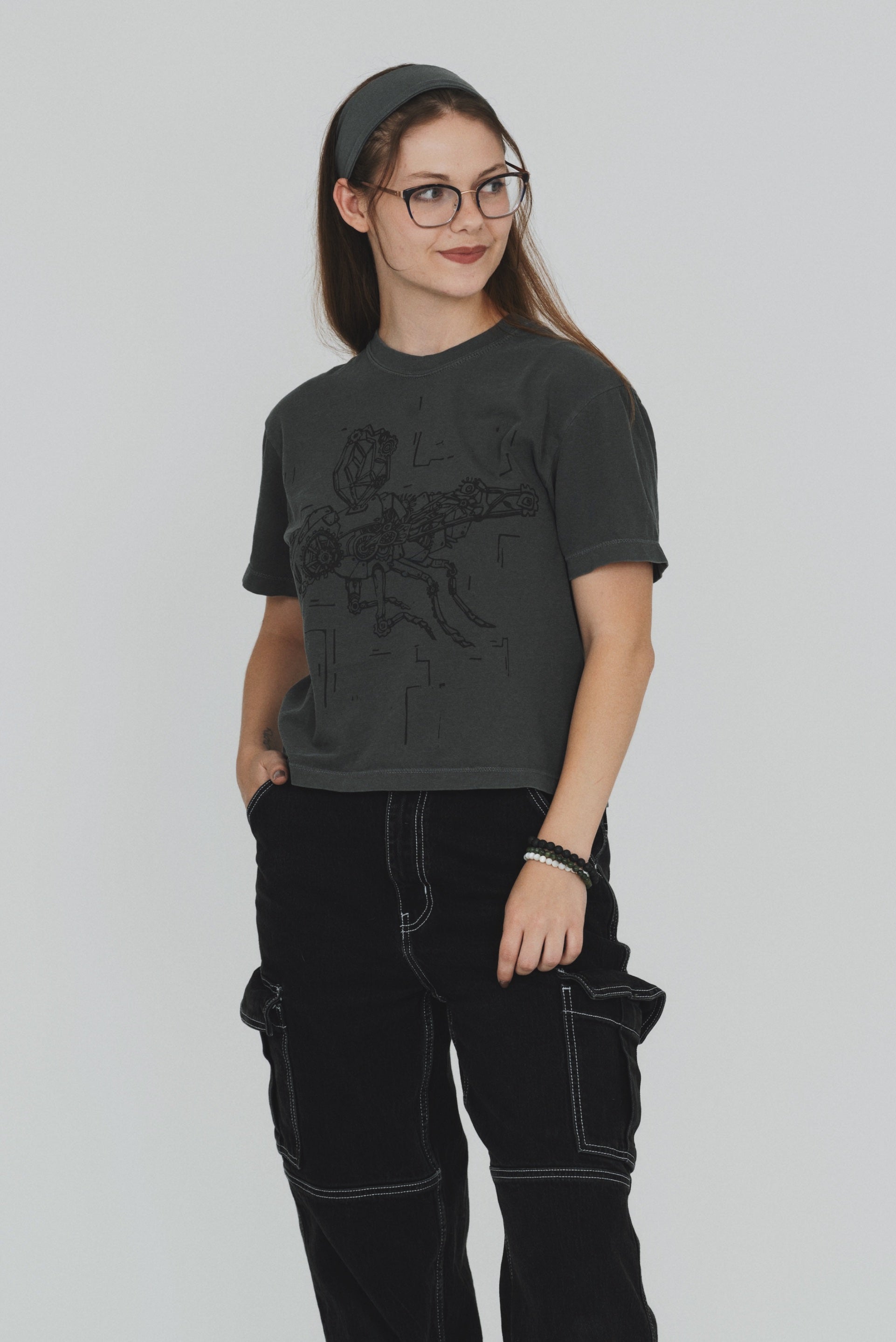 Mechanical Fly Cropped T-Shirt