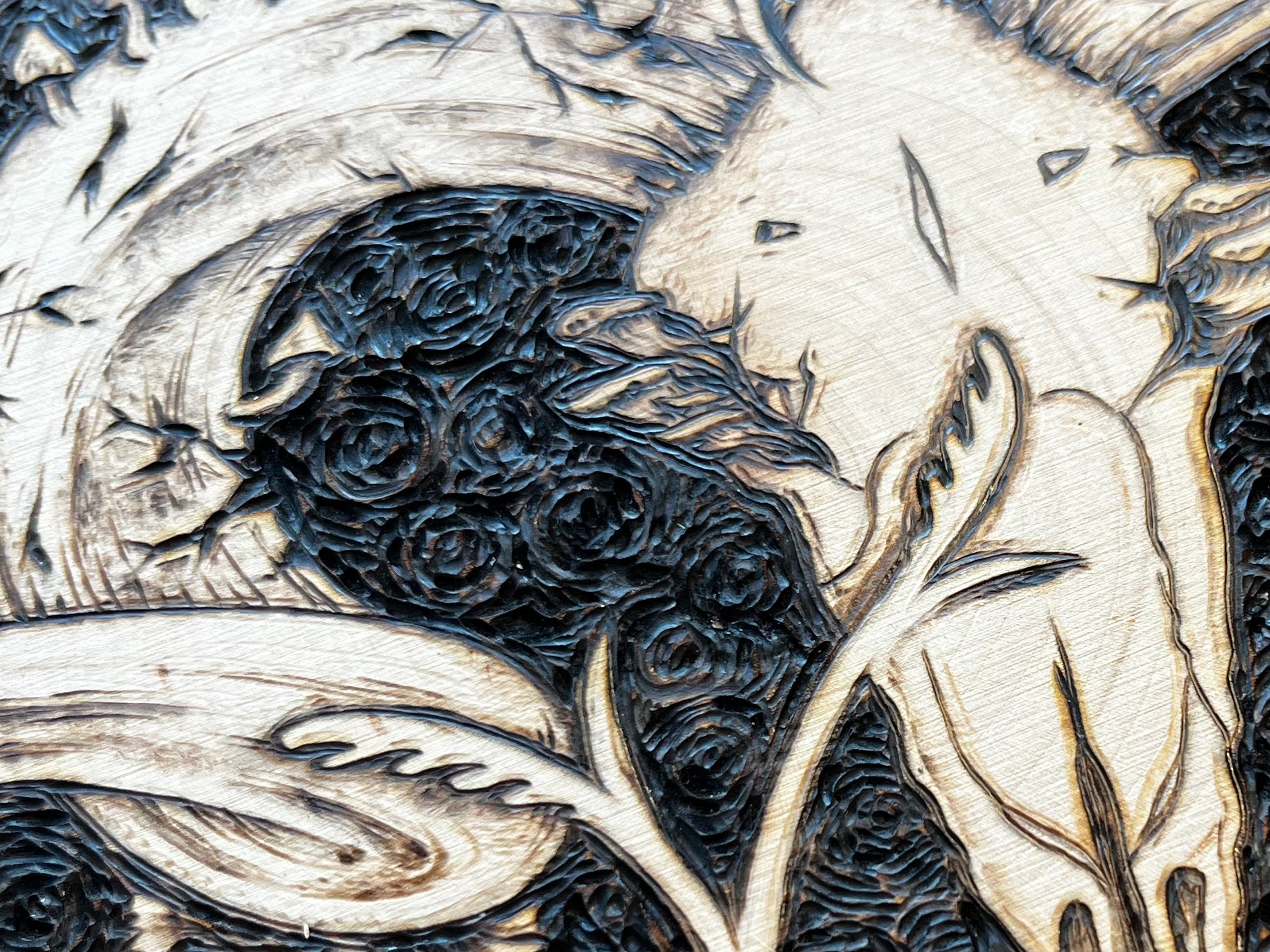 Overgrown Wood Burning