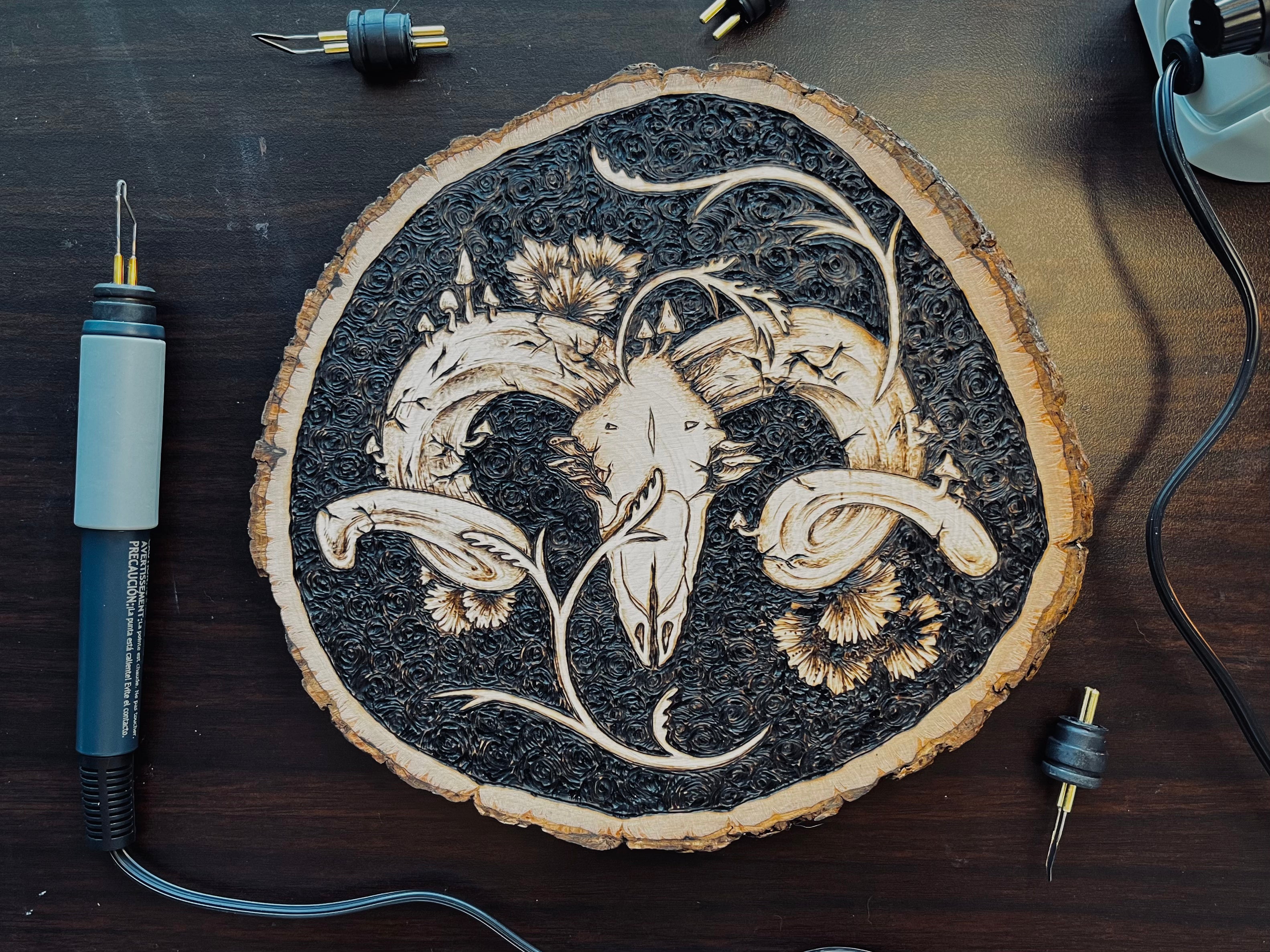 Overgrown Wood Burning