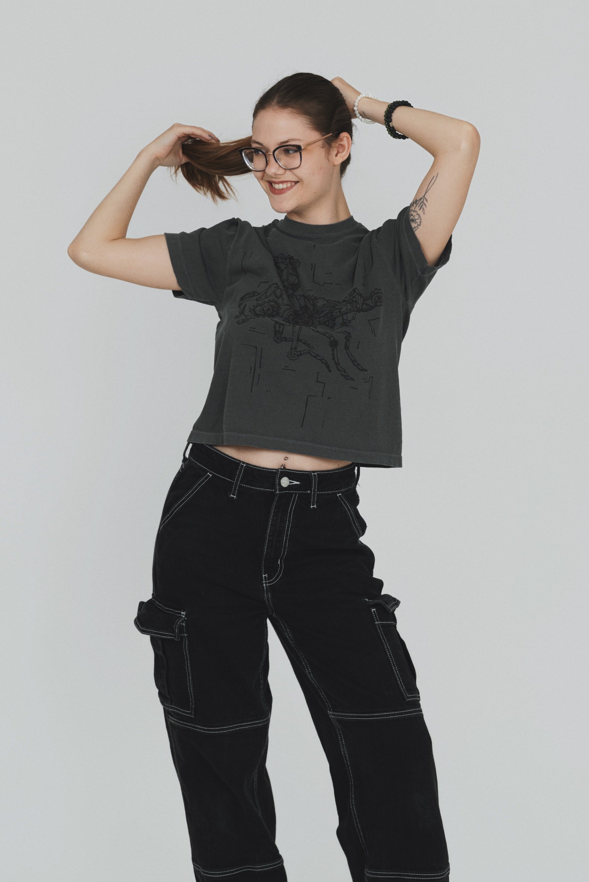 Mechanical Fly Cropped T-Shirt